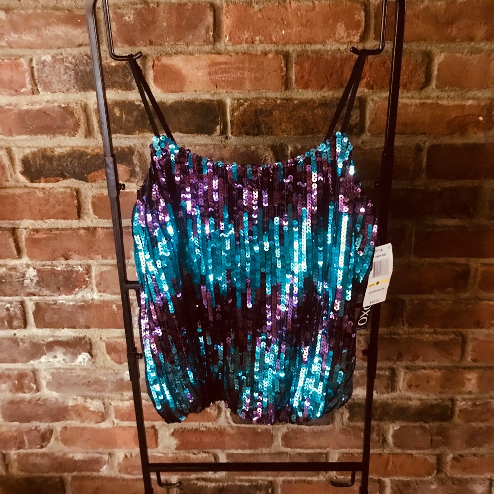 XOXO Moonshadow Sequence Tank Top